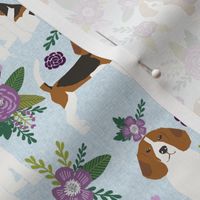 beagle  pet quilt c dog breed fabric coordinate floral