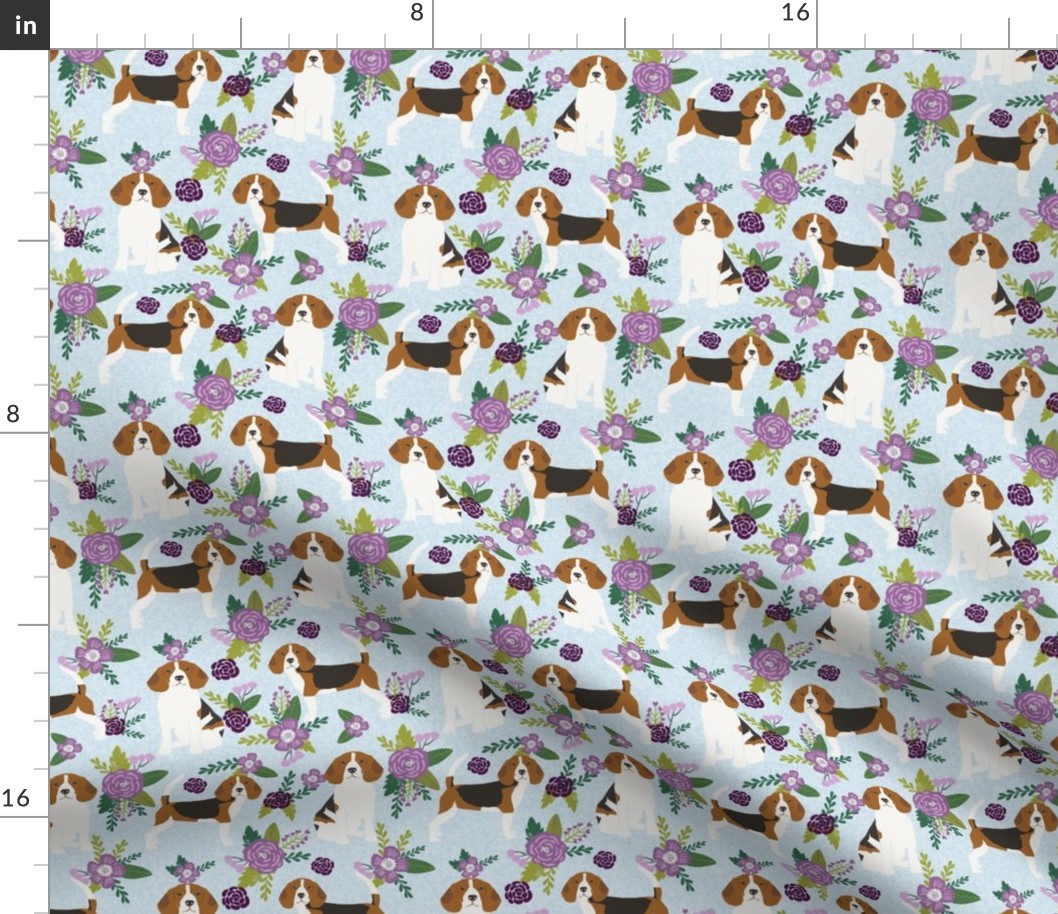 beagle  pet quilt c dog breed fabric coordinate floral