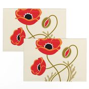 red poppy panel