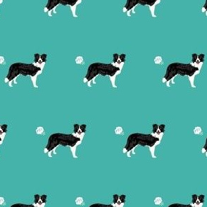 border collie dog fabric fart funny cute pure breed sewing projects teal