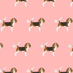 beagle dog fabric fart funny cute pure breed sewing projects pink