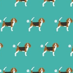 beagle dog fabric fart funny cute pure breed sewing projects teal