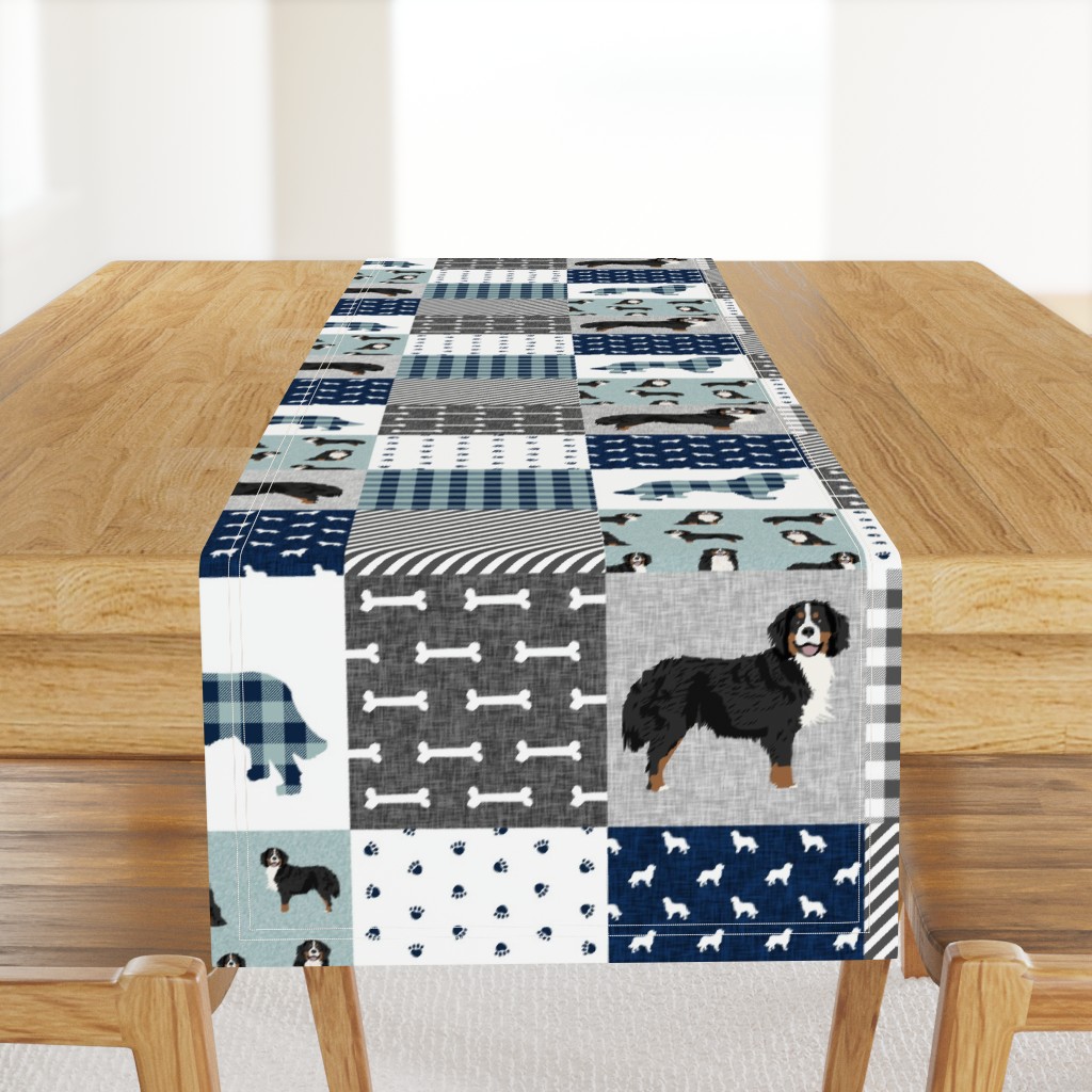 bernese mountain dog pet quilt b cheater quilt dog wholecloth fabric