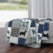 bernese mountain dog pet quilt b cheater quilt dog wholecloth fabric