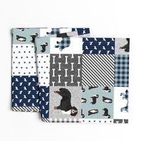 bernese mountain dog pet quilt b cheater quilt dog wholecloth fabric