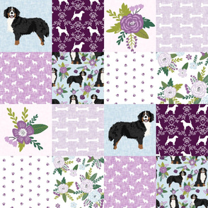 bernese mountain dog pet quilt c cheater quilt dog wholecloth fabric