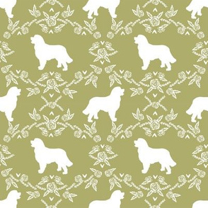 bernese mountain dog pet quilt d coordinate dog fabric silhouette floral