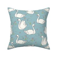 Swan Summer - Teal // by Sweet Melody Designs