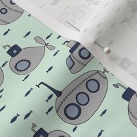 Submarines - Mint  // by Sweet Melody Designs
