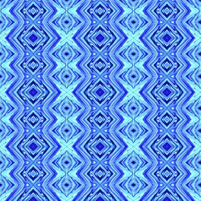 GP21 - Geometric Pillars in Aqua - Blue