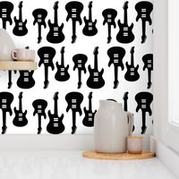 Vintage Electric Guitars in B&W (large version)