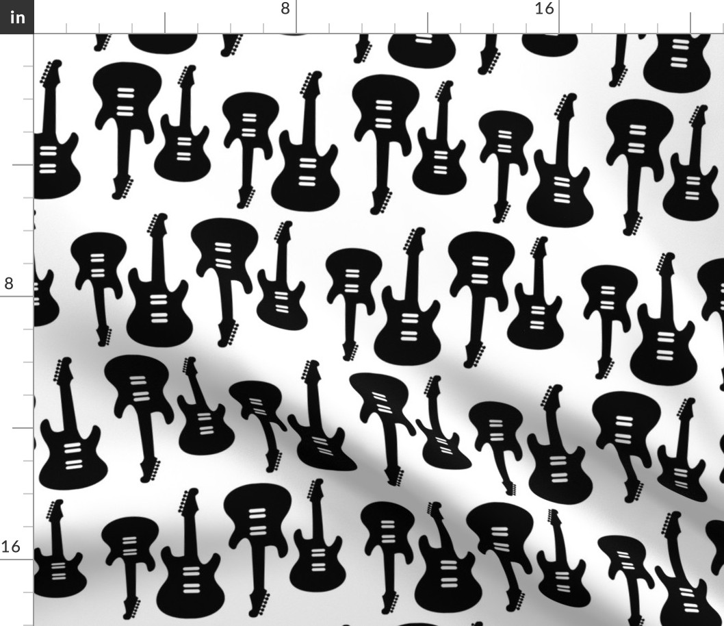 Vintage Electric Guitars in B&W (large version)