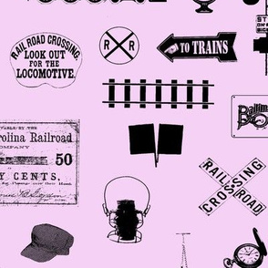 Railroad Symbols - Pink // Large