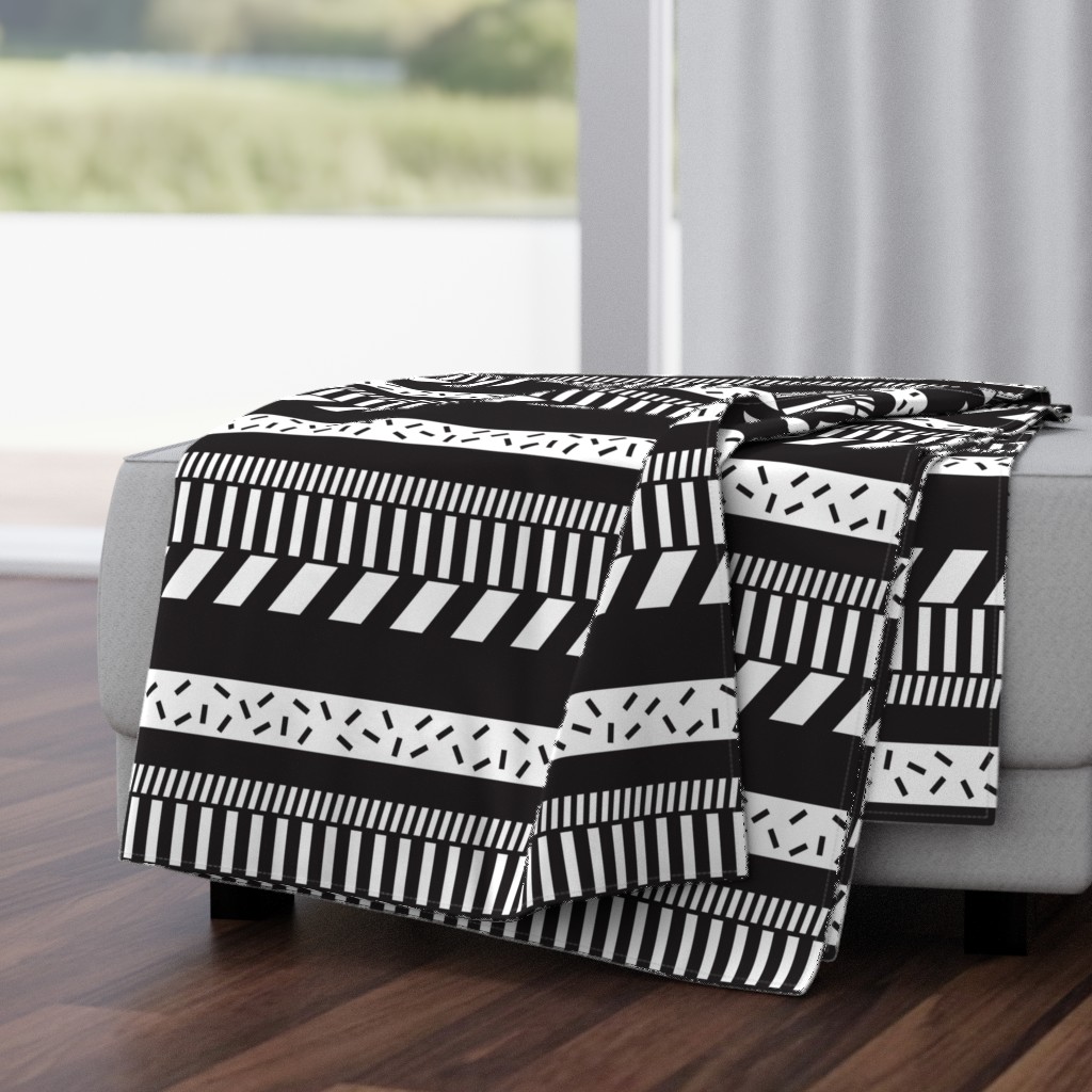 Black and white stripes. Geometry pattern design.