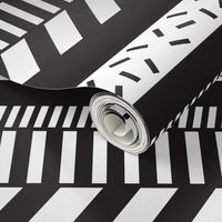 Black and white stripes. Geometry pattern design.