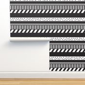 Black and white stripes. Geometry pattern design.