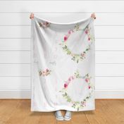 Juniper Florals Girl Baby Milestone Blanket