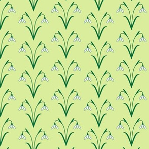 Snowdrops lime green