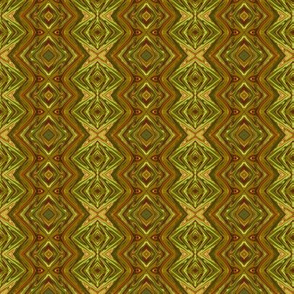 GP13 -  Geometric Pillars in Olive Green and Pale Tan