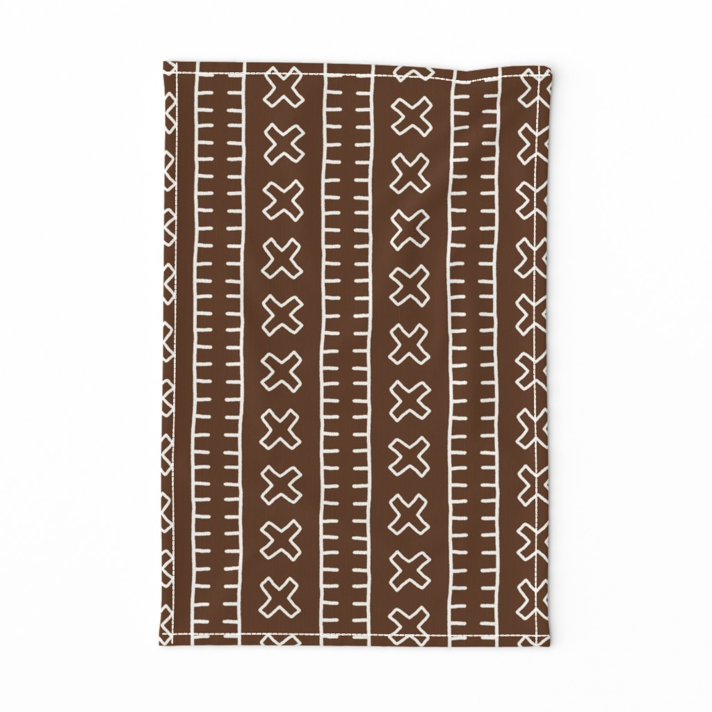 African Mud Cloth // Brown // Large