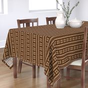 African Mud Cloth // Brown // Large