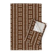 African Mud Cloth // Brown // Large