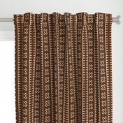 African Mud Cloth // Brown // Large