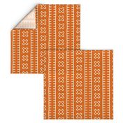 African Mud Cloth // Orange // Large