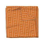 African Mud Cloth // Orange // Large