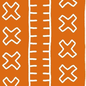 African Mud Cloth // Orange // Large