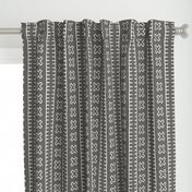 African Mud Cloth // Grey // Large