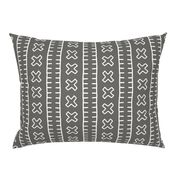 African Mud Cloth // Grey // Large