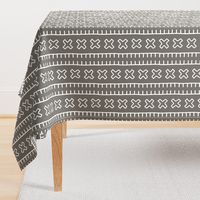 African Mud Cloth // Grey // Large