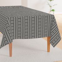 African Mud Cloth // Grey // Large