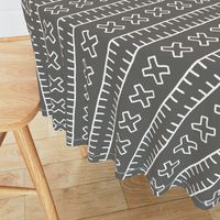 African Mud Cloth // Grey // Large