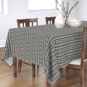 African Mud Cloth // Grey // Large