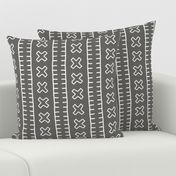 African Mud Cloth // Grey // Large