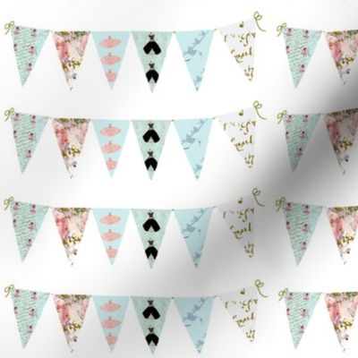 French Script Bunting