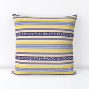 FNB1 -  Fizz-n-Bubble Lemon and Violet Stripes - Large - Crosswise