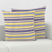 FNB1 -  Fizz-n-Bubble Lemon and Violet Stripes - Large - Crosswise