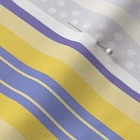 FNB1 -  Fizz-n-Bubble Lemon and Violet Stripes - Large - Lengthwise