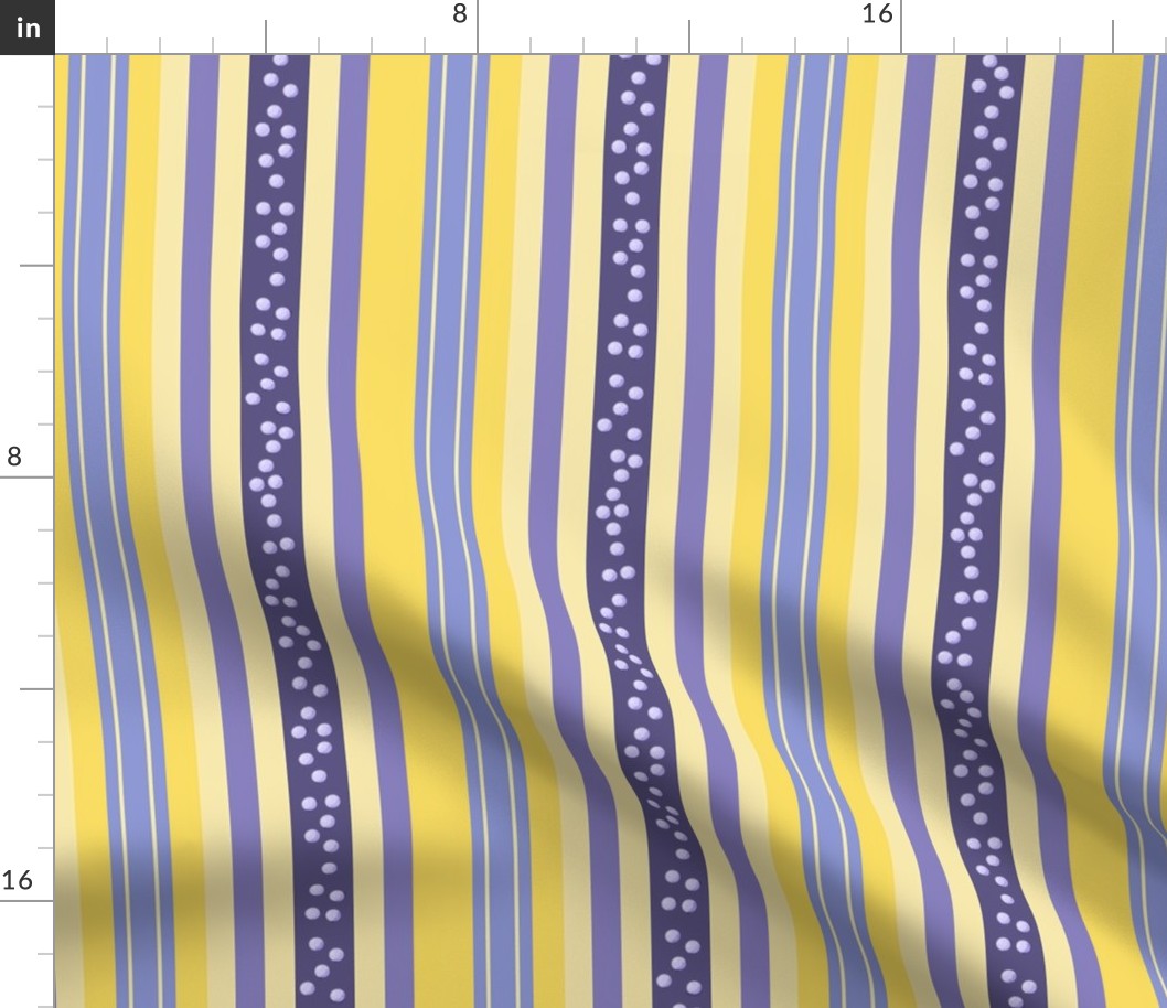 FNB1 -  Fizz-n-Bubble Lemon and Violet Stripes - Large - Lengthwise