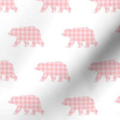 Bear Walk - Soft Pink Plaid