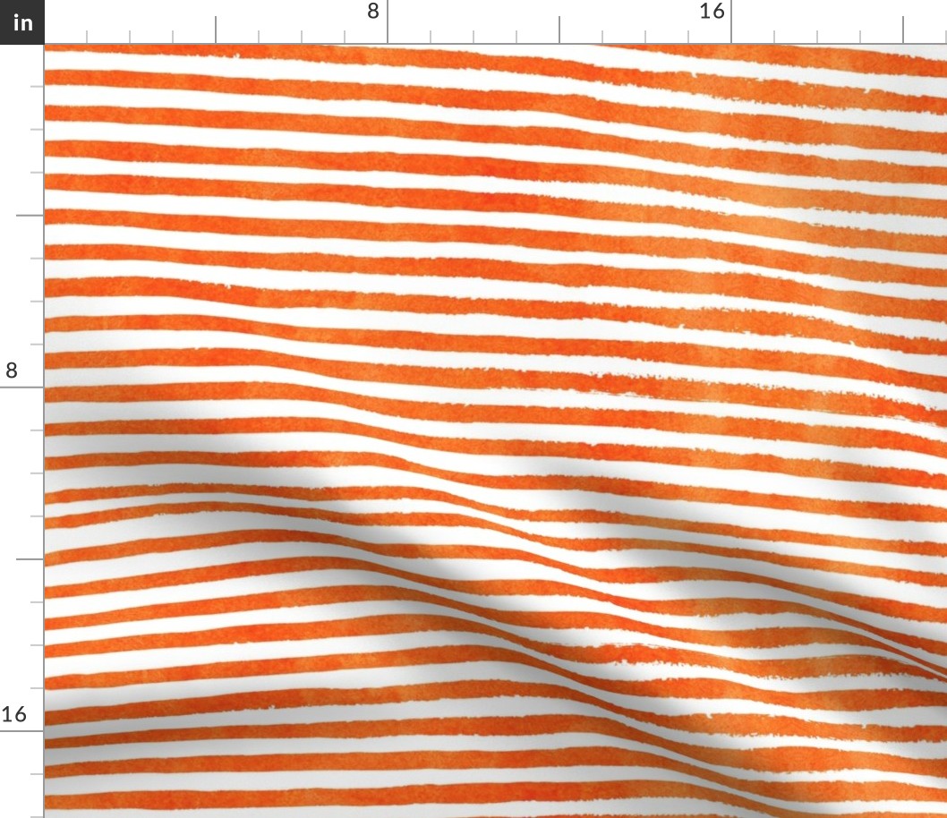 Halloween Orange and White Stripes