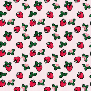 Strawberry Garden Stripes