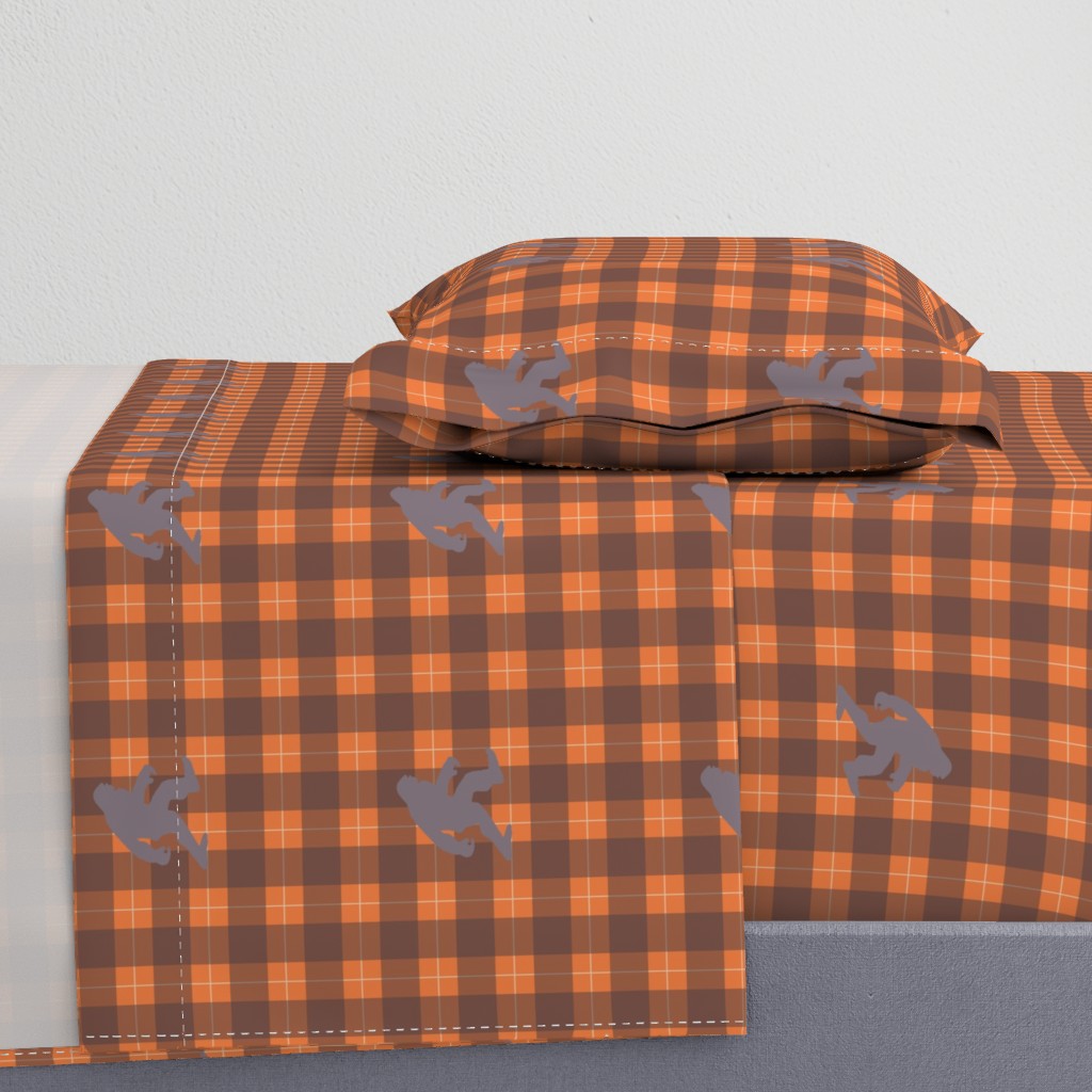 bigfoot plaid-orange