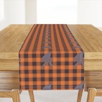 Big foot buffalo check plaid- orange