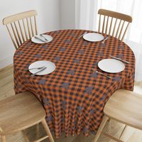 Big foot buffalo check plaid- orange