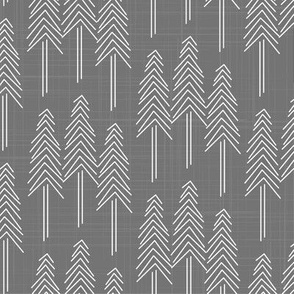 Forest - Pine Trees Gray