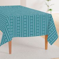 African Mud Cloth // Teal // Large